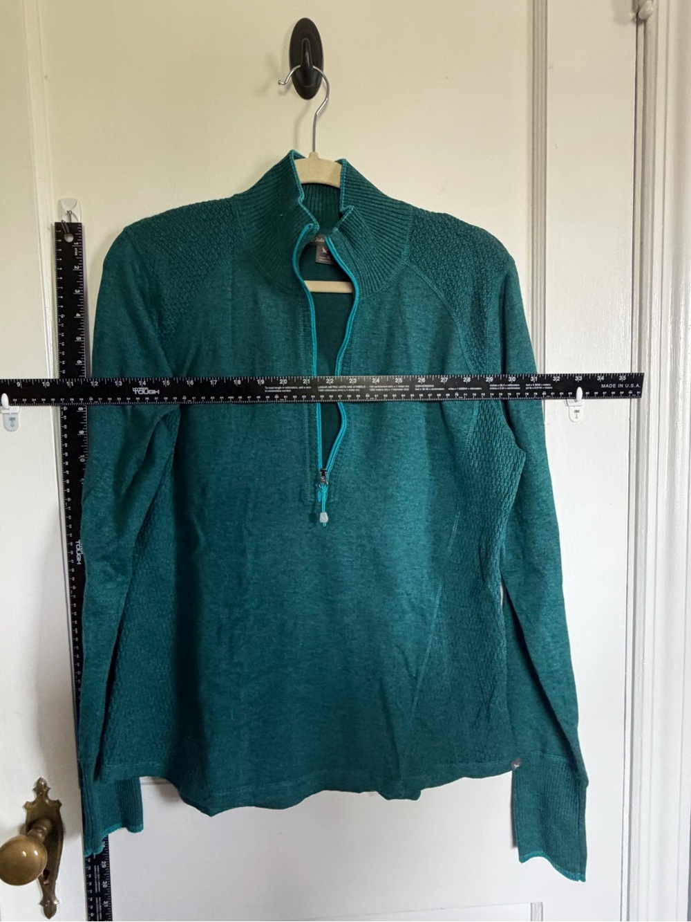 Eddie Bauer Teal Zip-Up Women's Sweater